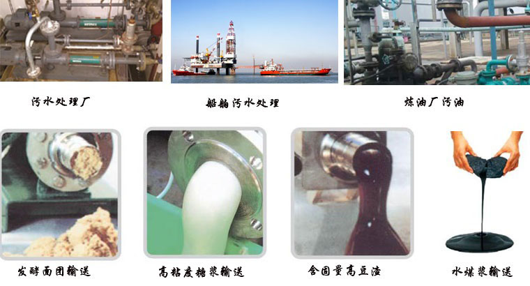 G係列單螺杆泵適用範圍